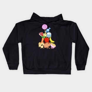 Healthy food pyramid Kids Hoodie